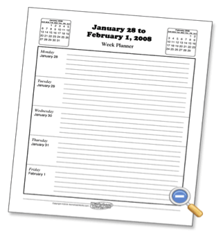 free hourly planner