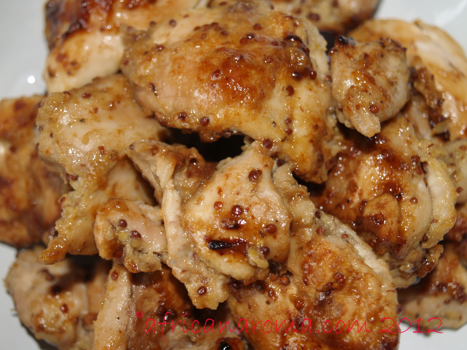 African Aroma Honey Mustard Chicken Bites
