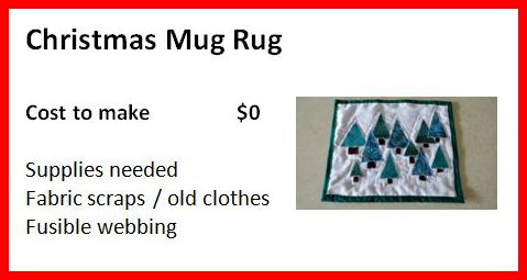 Creating My Way To Success Christmas Mug Rugs A Clothes Upcycle