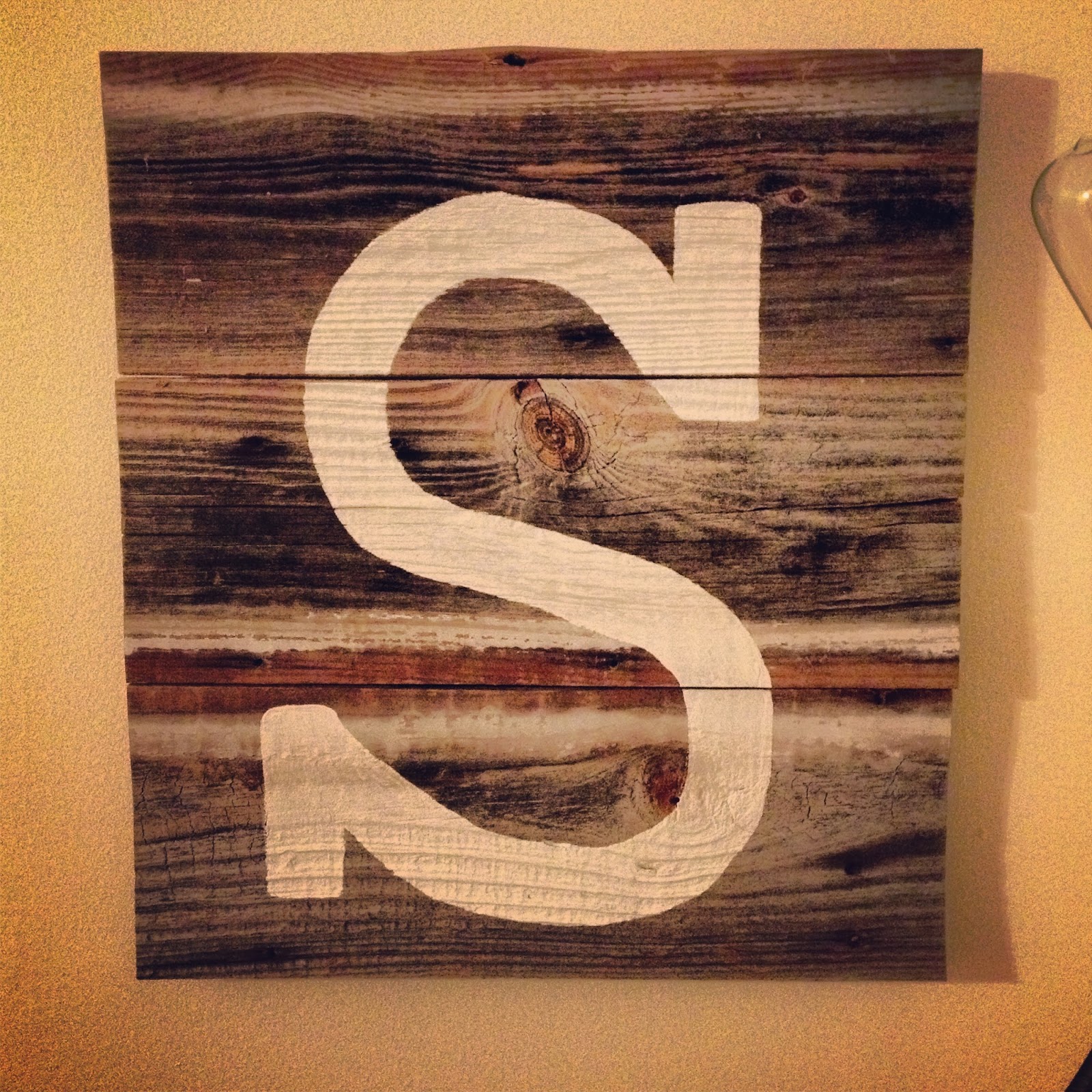 Monogram wall decor… Howto! Life in high cotton