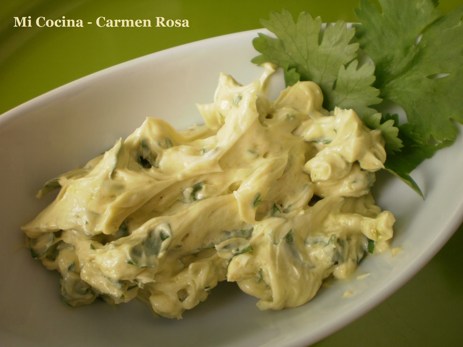 Mi Cocina MANTEQUILLA DE WASABI CON CILANTRO FRESCO