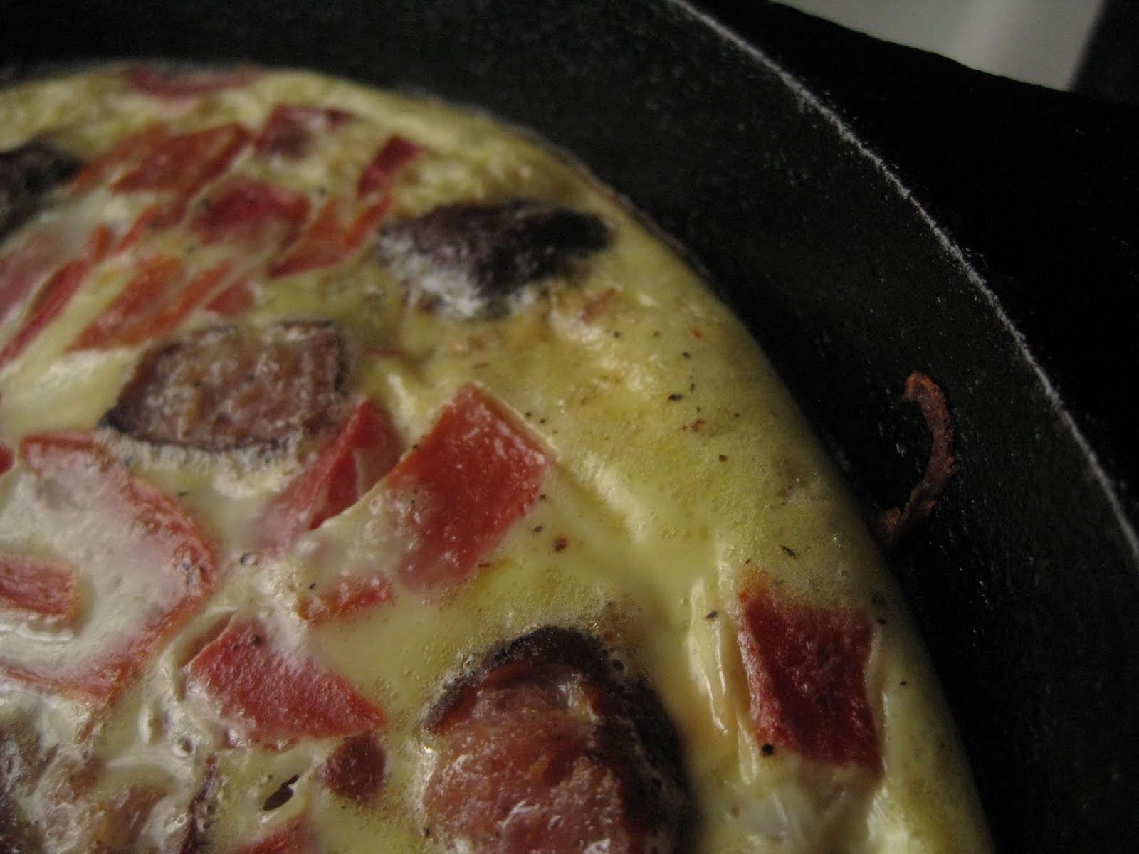 Andrea The Kitchen Witch Skillet Quiche with sausage and cheese