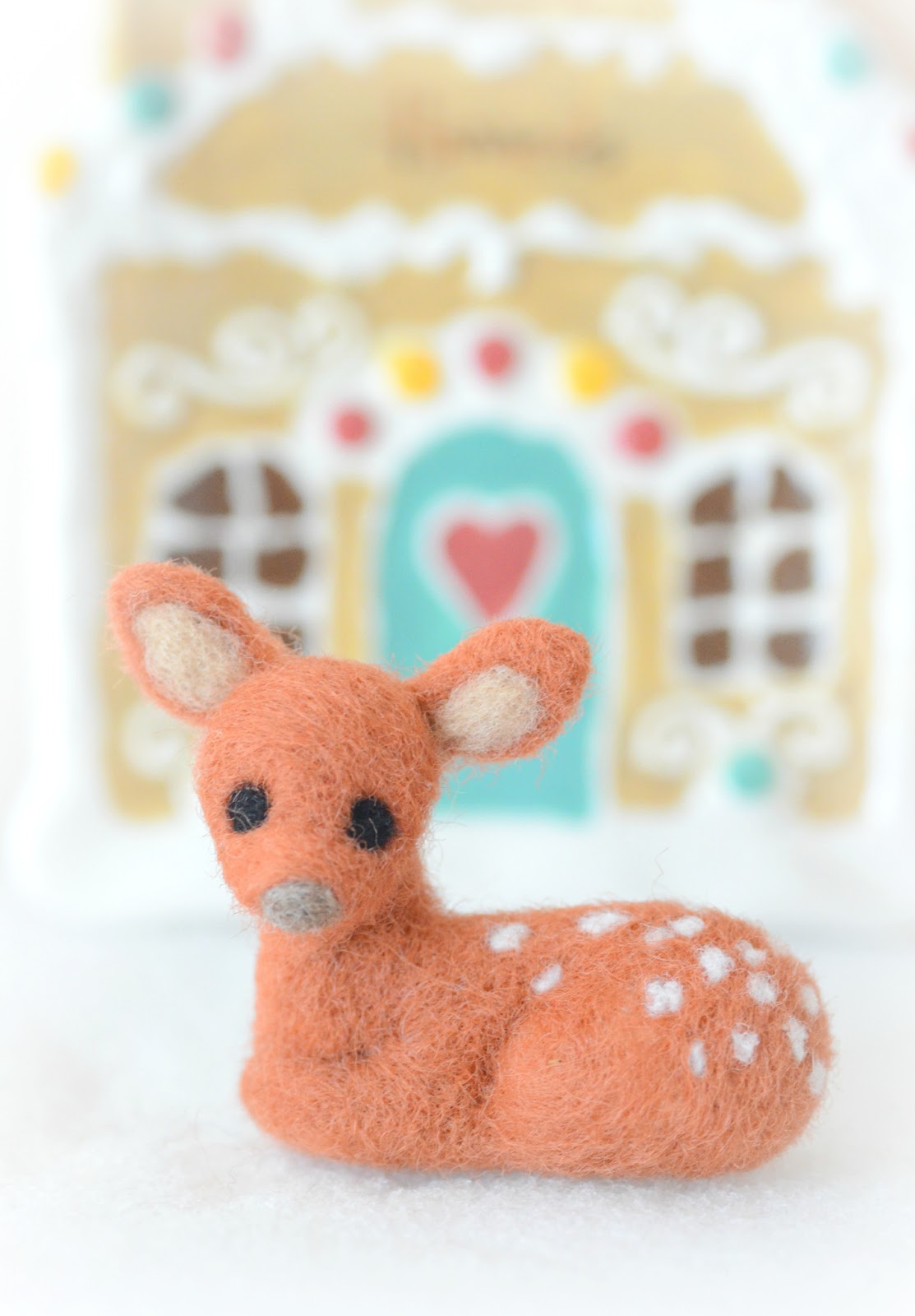 Nozomi Crafts Deer crafts. My first handmade needle felted deer / fawn