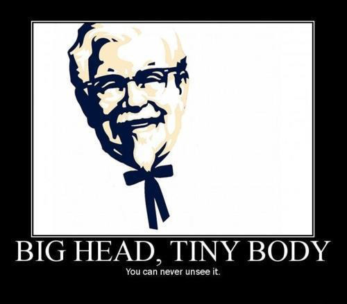 KFC Big Head Tiny Body - Can't Be Unseen