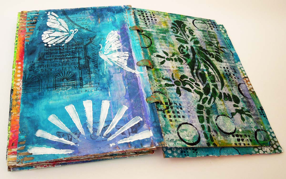 Inky Dinky Doodle Cardboard Journal