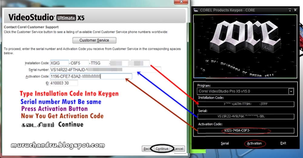 corel videostudio pro x3 serial number activation code