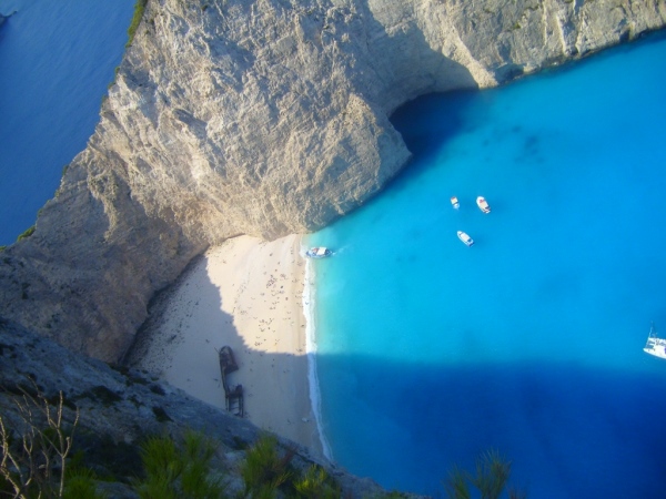 Shipwreck na Zakintos Zakynthos Zatoka Wraku