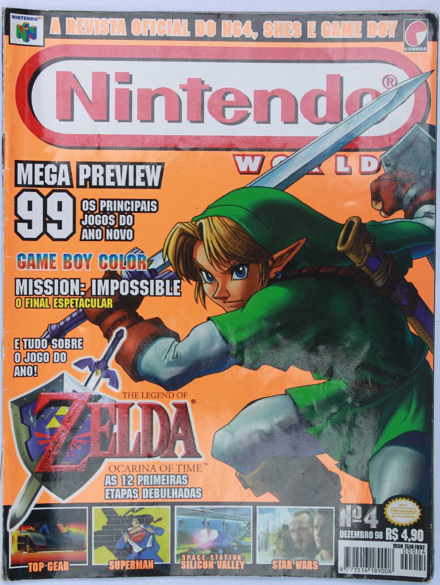 Revista Detonado Zelda Ocarina Of Time Nintendo