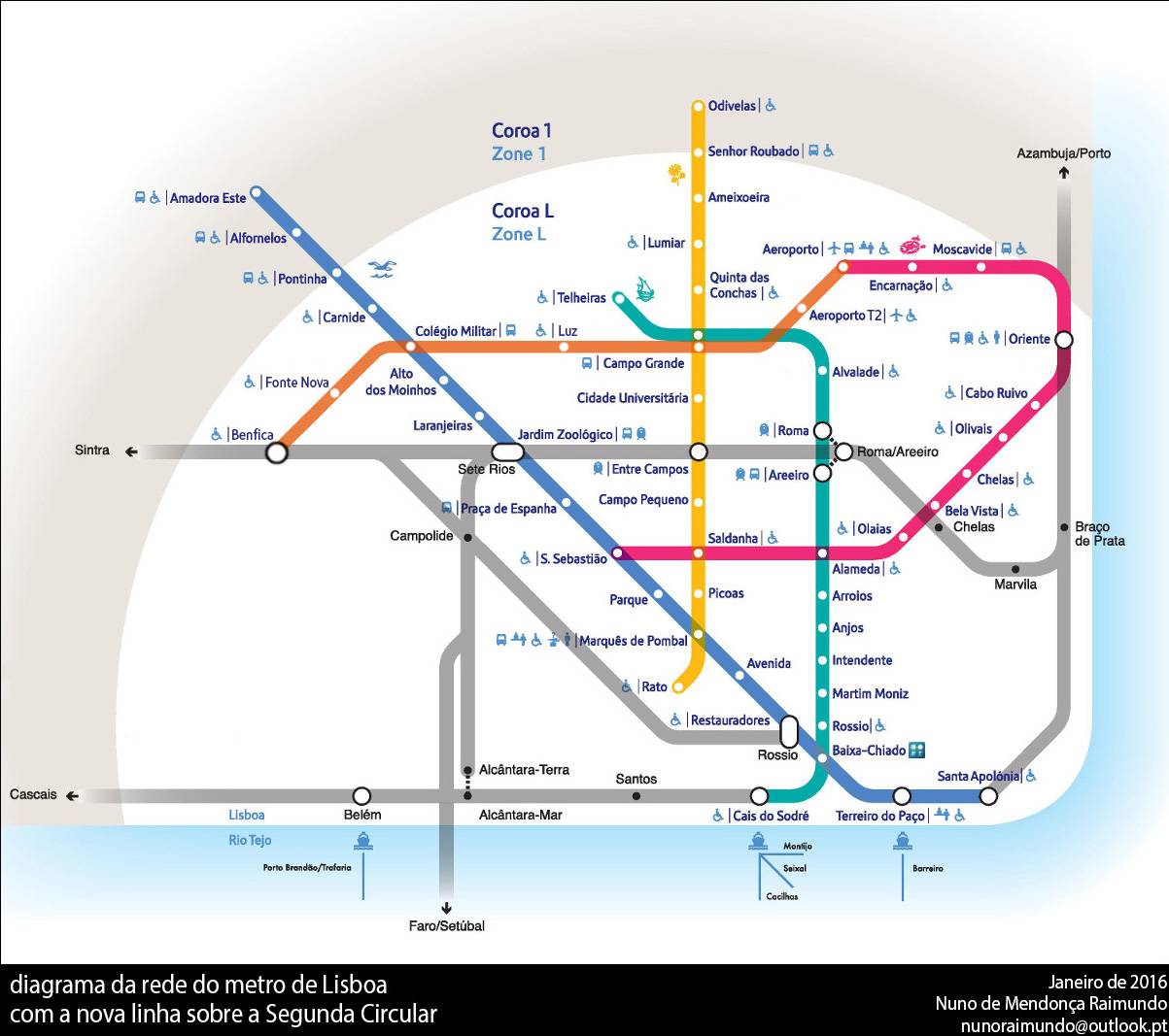 Linhas do metro de lisboa CIDADANIA LX: Ainda sobre a 2ª Circular