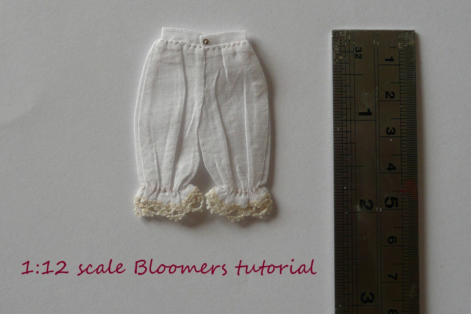 1:12 scale Bloomers tutorial.