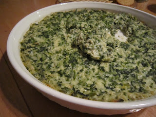 Warmed Spinach and Artichoke Dip from Frugal in Florida