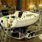 Measuring of boat for transport Measuring of boat for transport