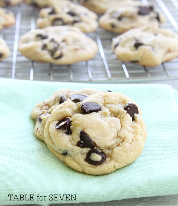 Coconut Oil Chocolate Chip Cookies • Table for Seven