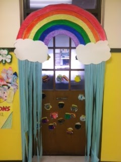 Spring Classroom Door display