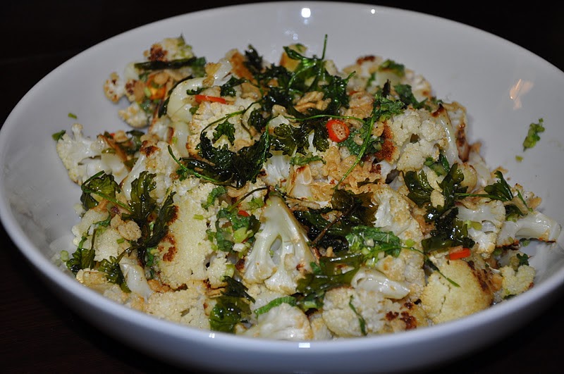 Slice of Rice Momofuku Roasted Cauliflower with Fish Sauce Vinaigrette