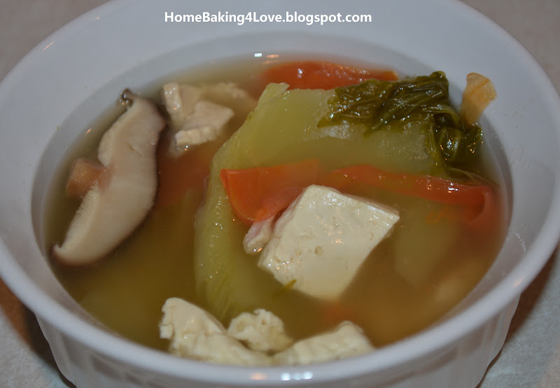 Home Baking 4 LoVe Salted Vegetables & Tofu Soup (咸菜豆腐汤）