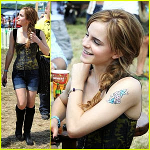 Tattoo Designs Sayings: Emma Watson Tattoo Right Shoulder
