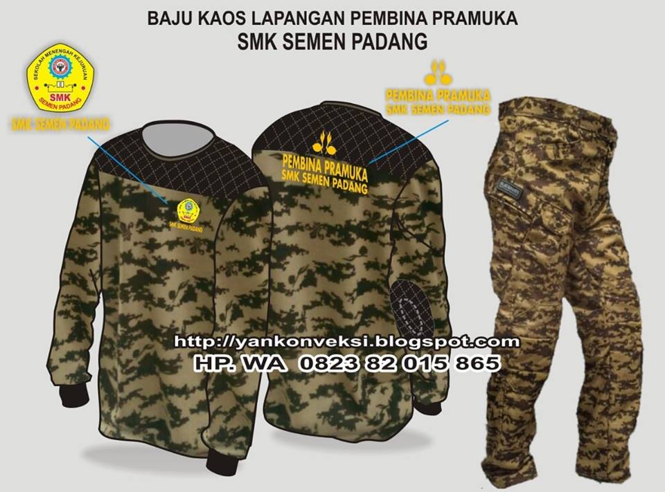 BAJU KAOS LORENG PRAMUKA STELAN