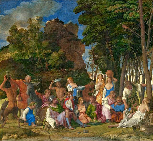 Giovanni Bellini and Titian - Feast of the Gods