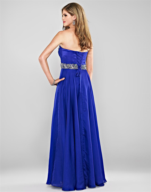 QuÃ© te pareciÃ³ este Vestido de Fiesta de Noche de Color Azul ??