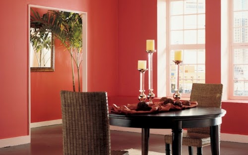 Comedores color coral - Colores en Casa