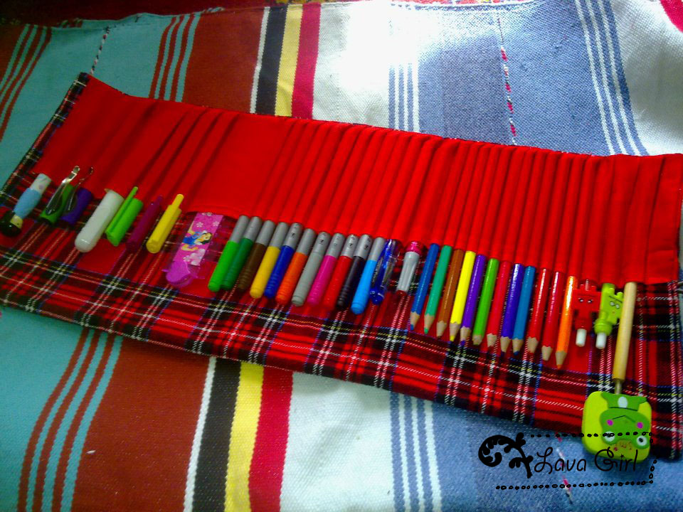 Maham's Crafty World DIY Roll up Pencil Case