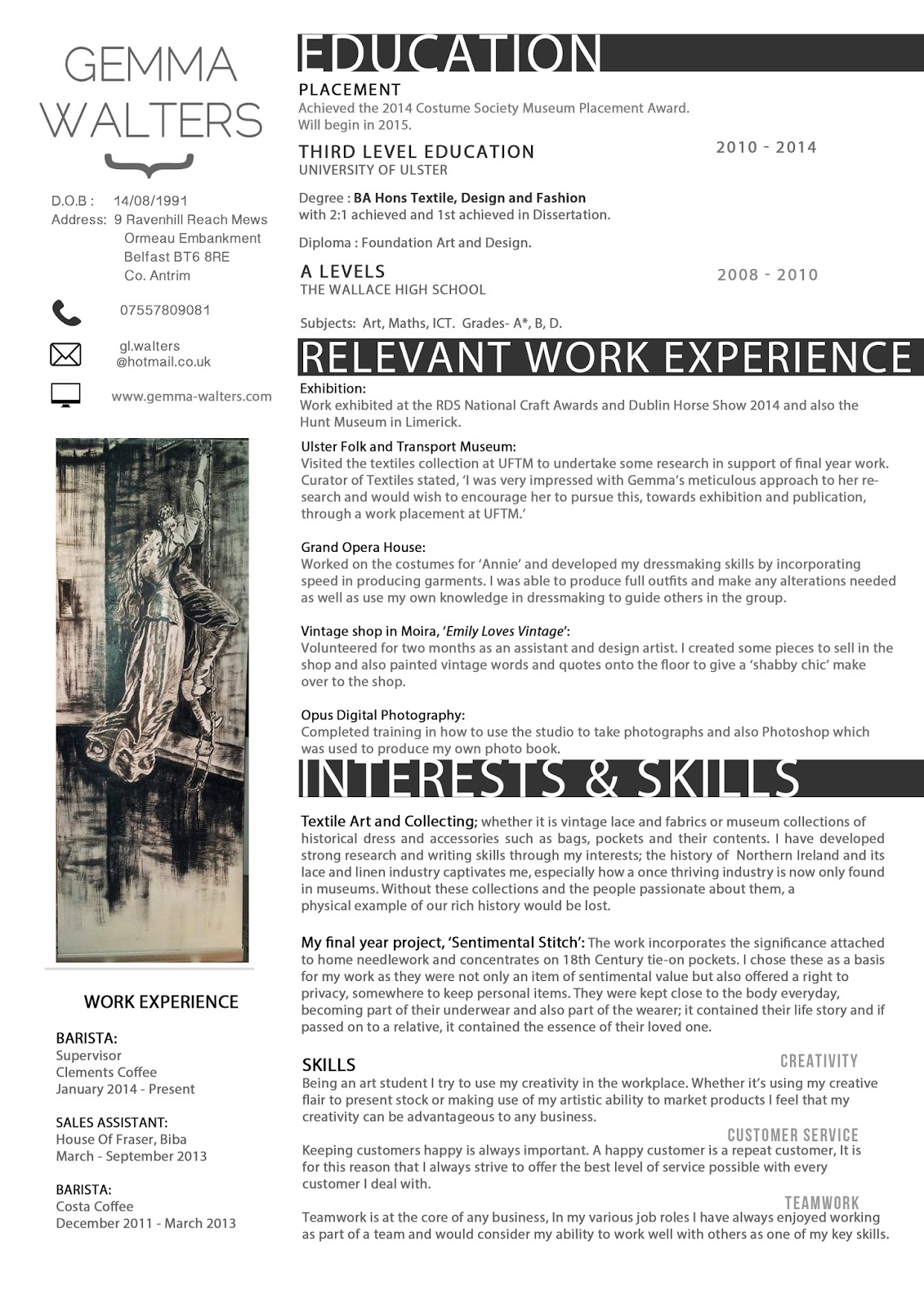 sample resume for web designer experienced possessions resume for fashion designer