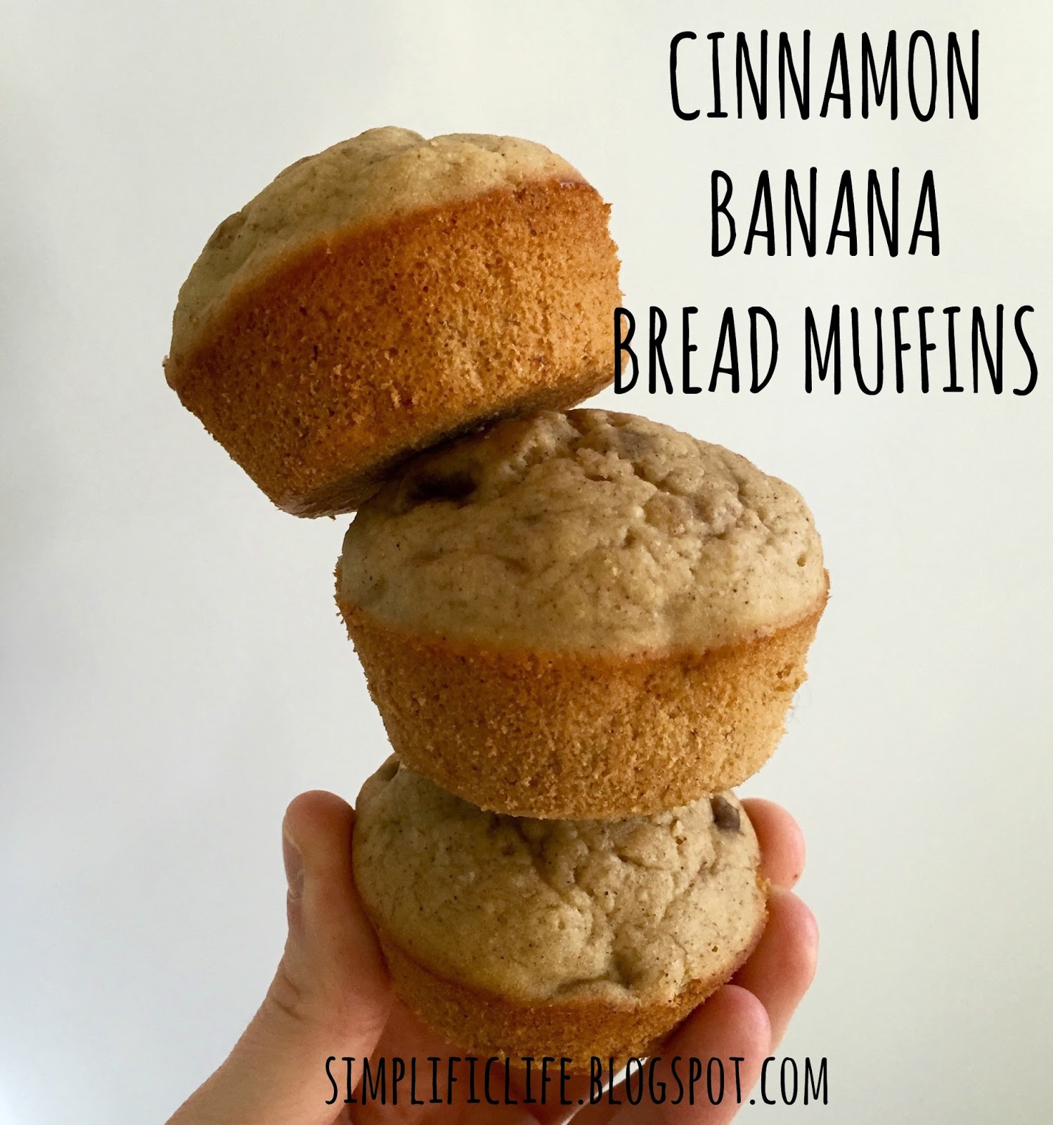 The Simple Life Cinnamon Banana Bread Muffins (Gluten Free, Dairy Free