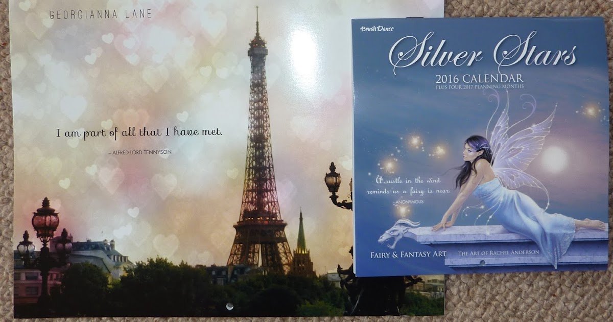 Plannerisms Brush Dance 2016 wall calendars