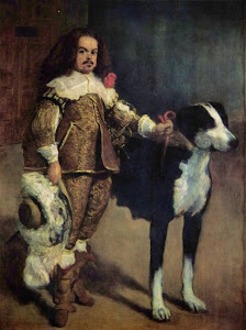 "Enano con perro"  de Velázquez