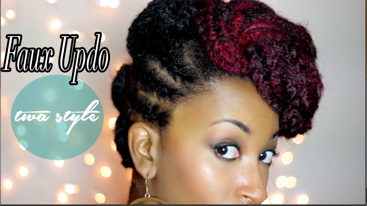 Faux Updo Tutorial For Short Twa Natural Hair Curlynikki