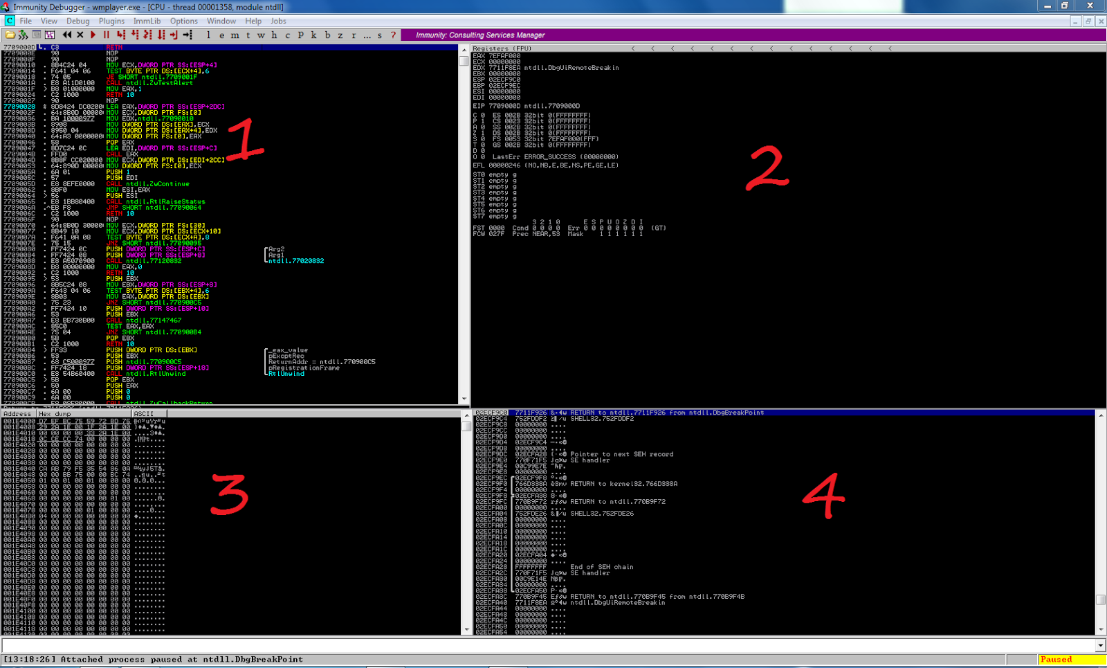 Immunity Debugger basics, part 1 Blog for and by my students, current