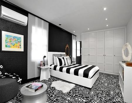 46 Desain Kamar Tidur Minimalis Warna Hitam Putih Background Sipeti
