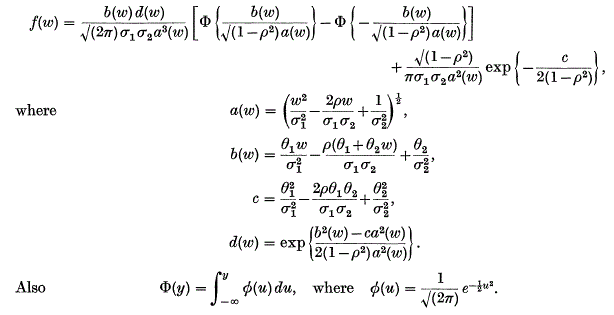 Econometrics Beat Dave Giles Blog The Distribution Of A Ratio Of Correlated Normals