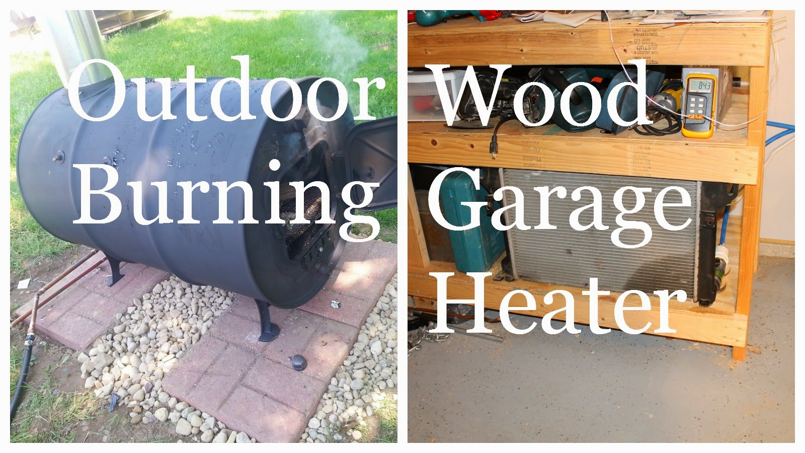 outdoor wood burning garage heater heat your garage for free using