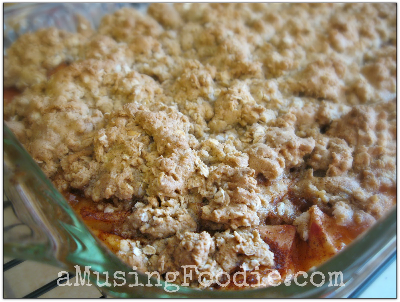 Oatmeal Cookie Cinnamon Apple Crumble (a)Musing Foodie