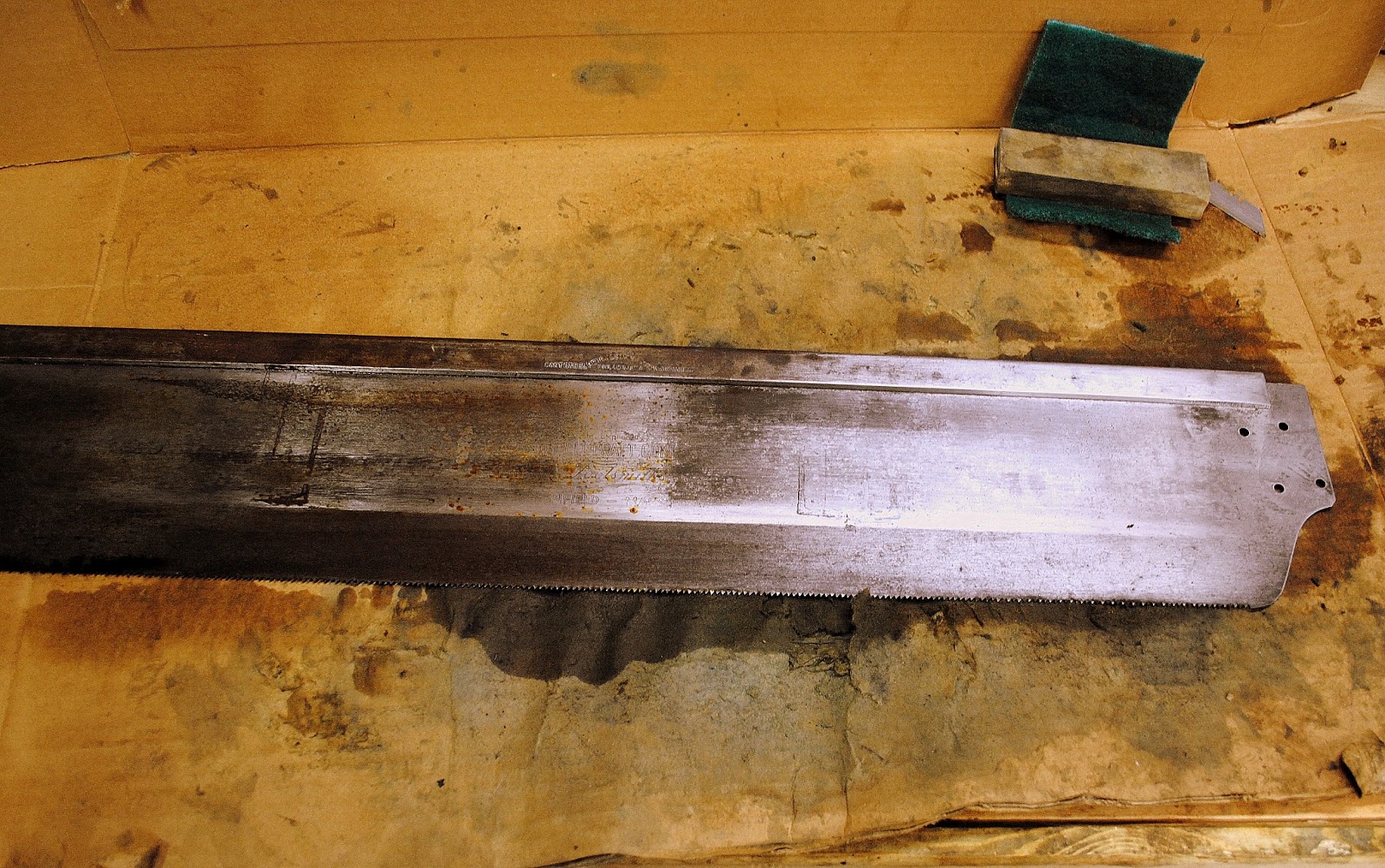 Clean Up A Saw Plate