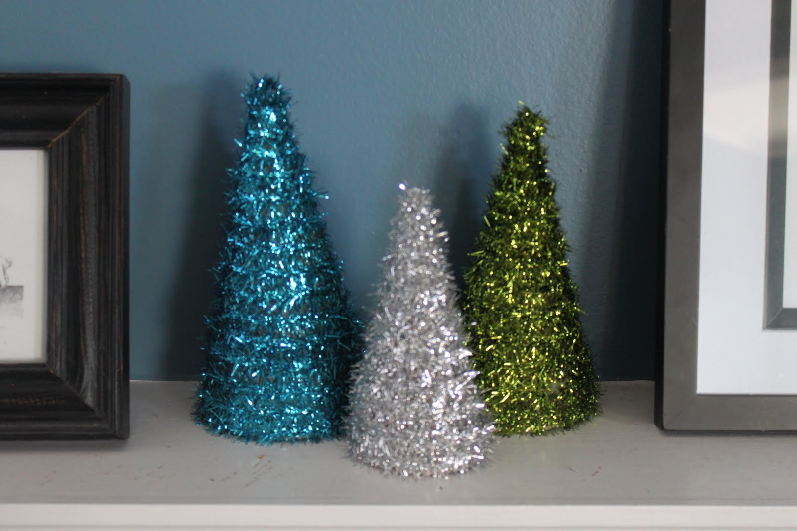 My Own Road: DIY tree form and garland Christmas trees