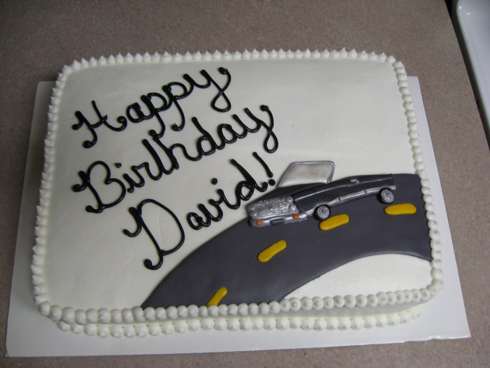 Delectable Sweets By The Smiths Classic Car Cake