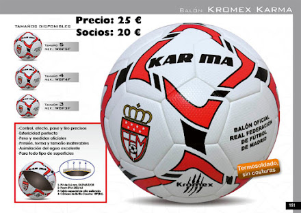 Balón de Fútbol KARMA (Oficial Federación de fútbol de Madrid)