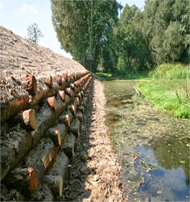 Recuperación de márgenes de río con muro Krainer