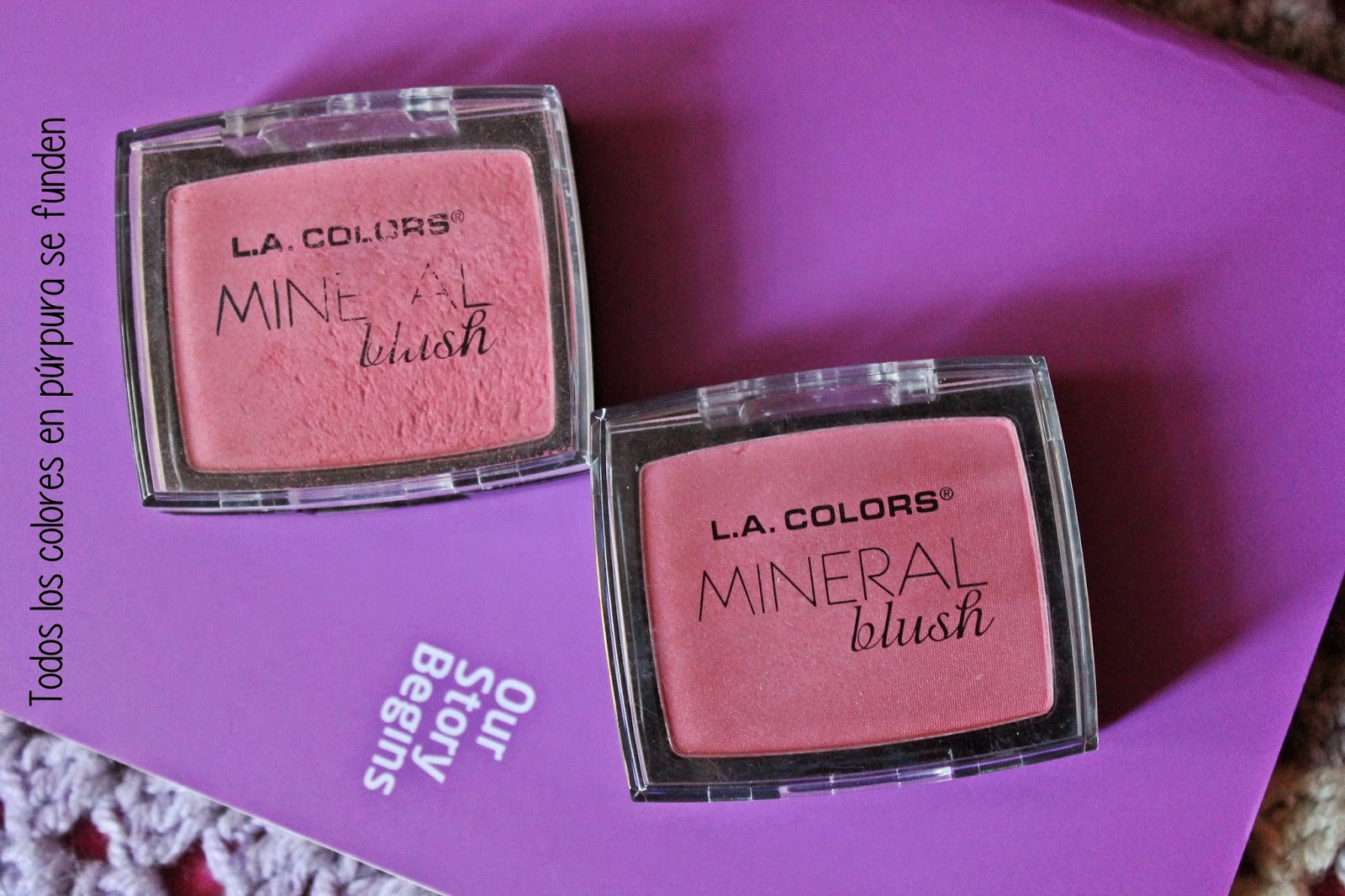 Review Mineral Blush L.A. Colors La Vie Púrpura