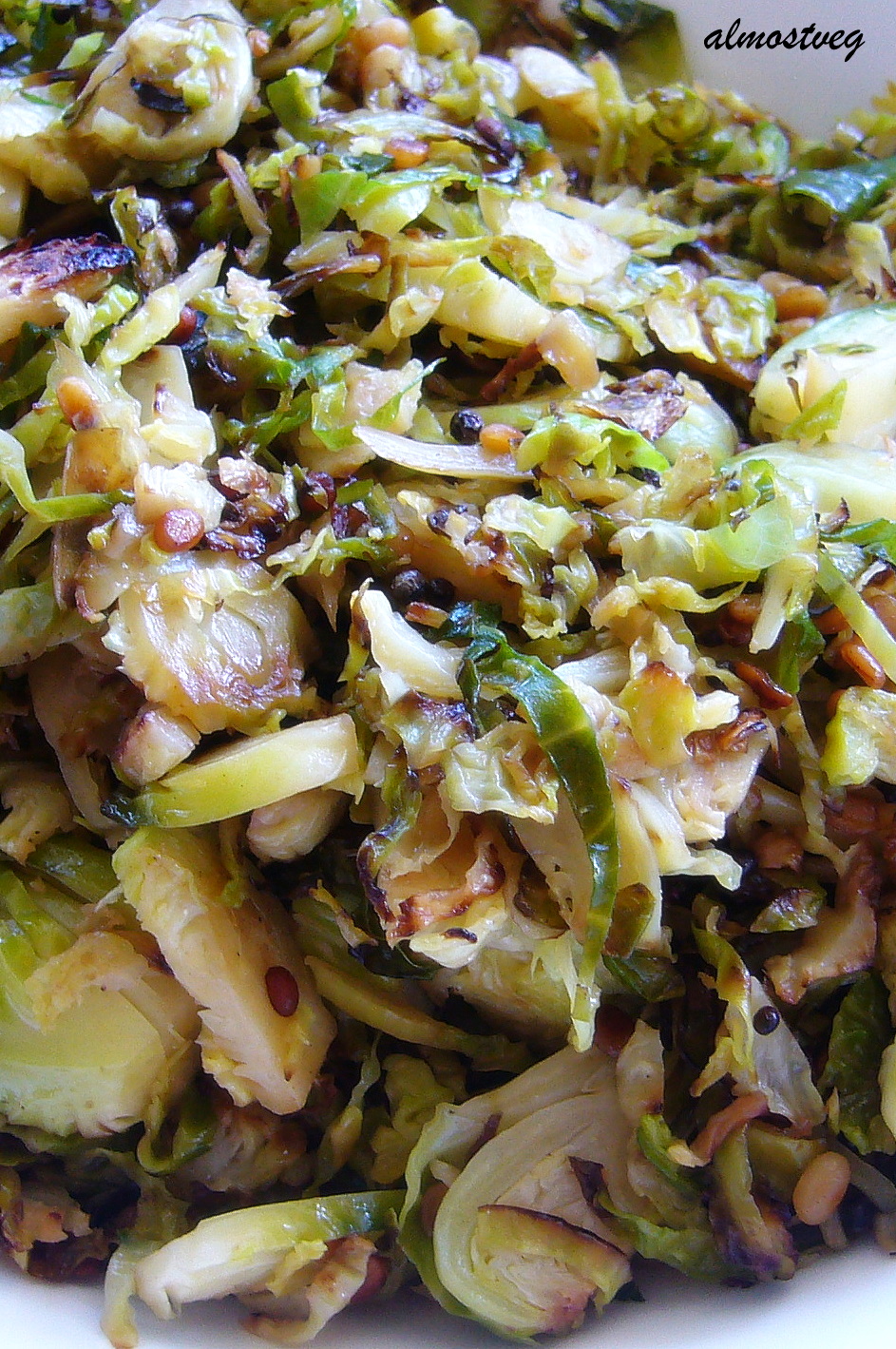 Stir fried Brussel Sprouts South Indian style
