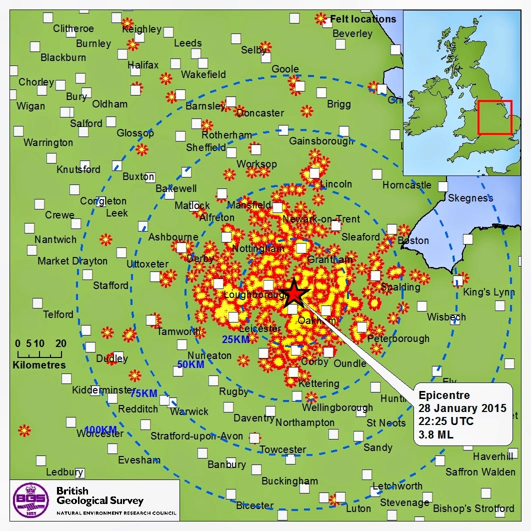 Sciency Thoughts Magnitude 1.4 Earthquake in Leicestershire, England.