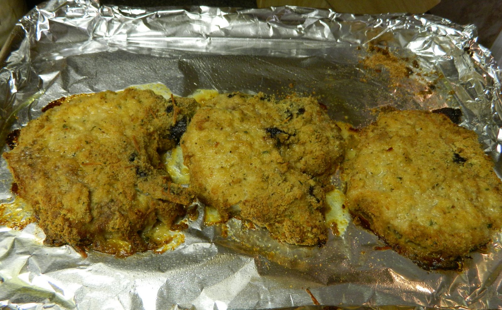 Oven Fried Pork Chops Using Bread Crumbs