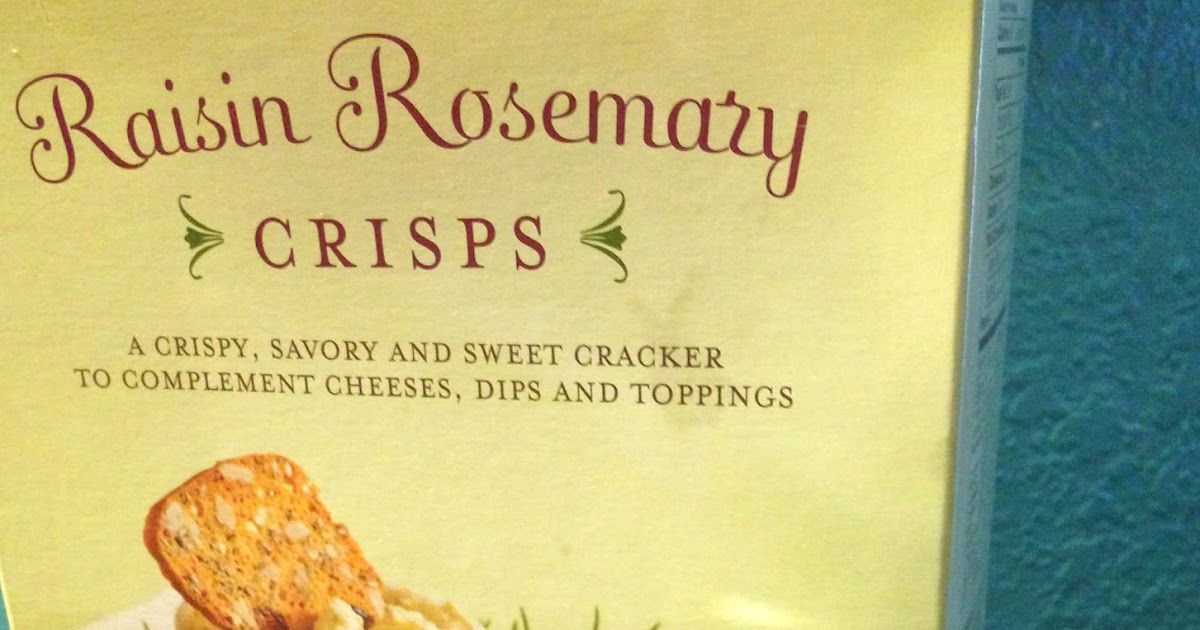 Florida Food Lover Raisin Rosemary Crisps with Fig Butter