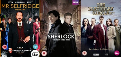 Mr Selfridge, Sherlock, The Bletchley Circle on PBS