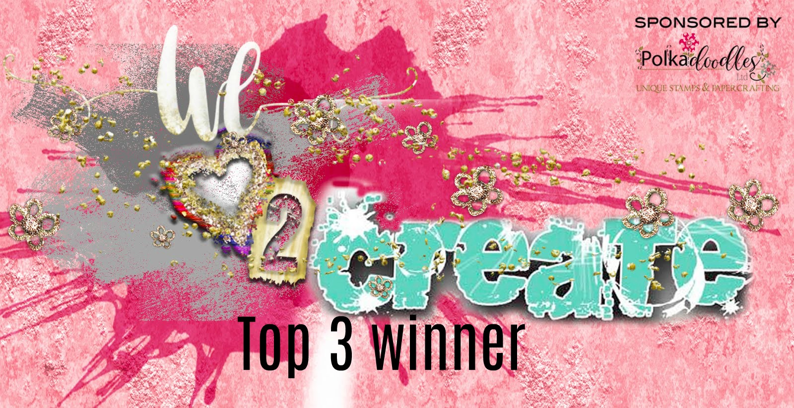 My top hat was chosen as Top 3 by the DT at We love 2 create