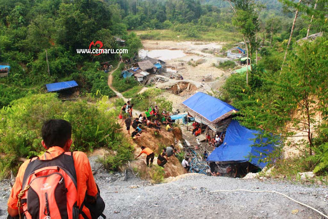 tkp tragedi PETI - bengkayang - emas - 