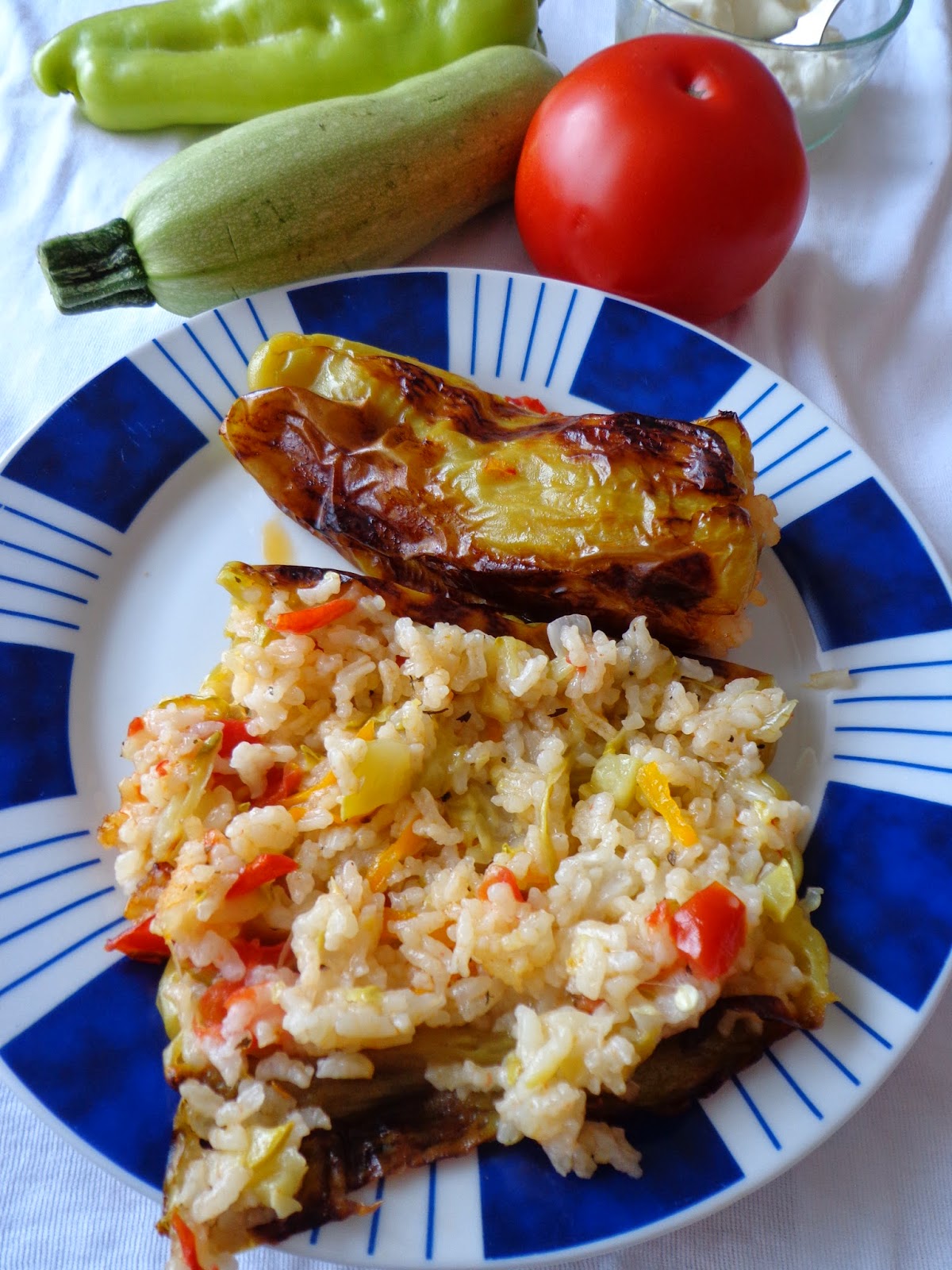 Пълнени чушки по градинарски